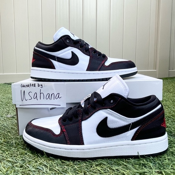 Nike Air Jordan 1 Low black white shoes - Picture 4 of 4